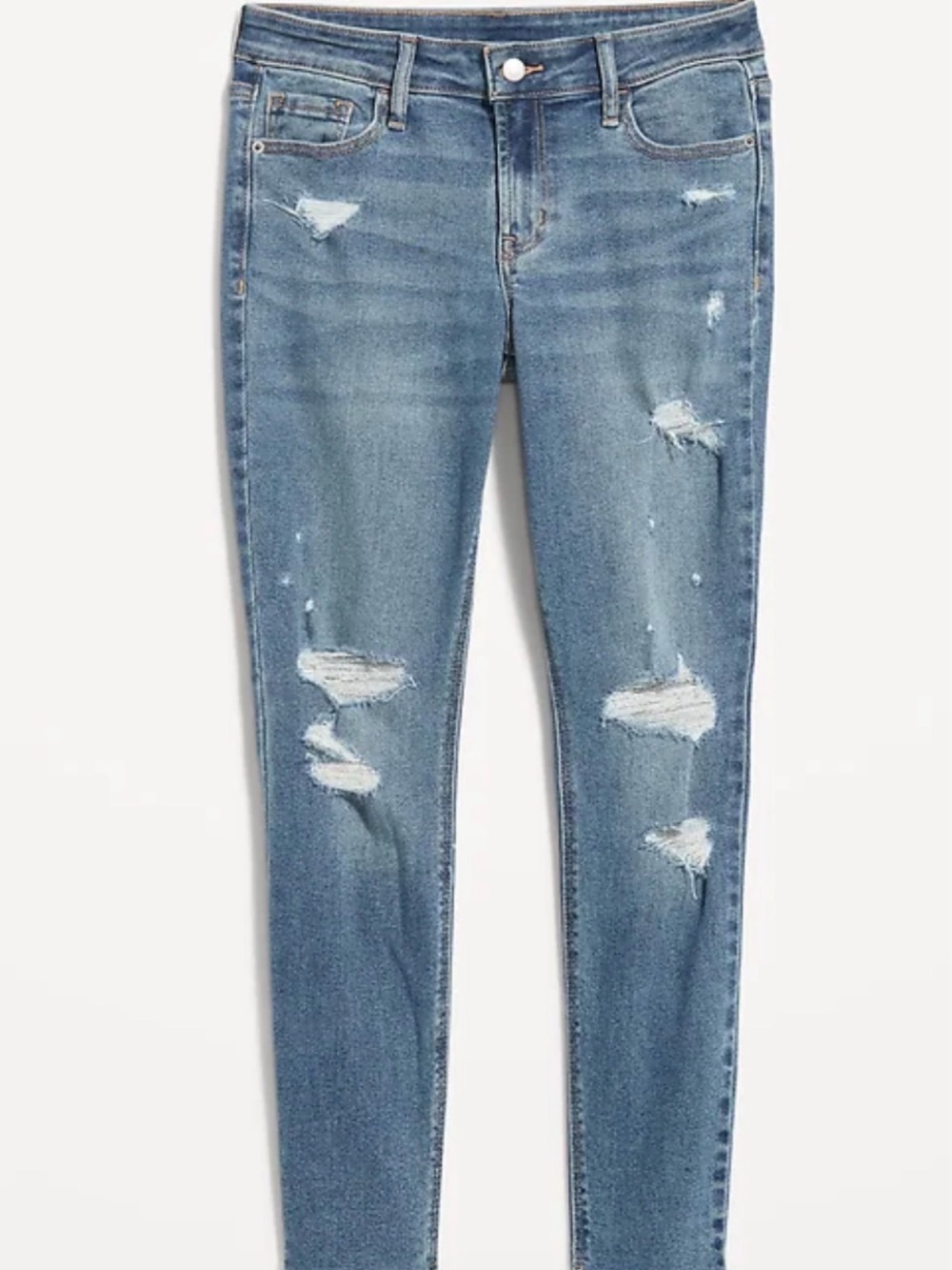 Old Navy Light Blue Distressed Skinny Jeans